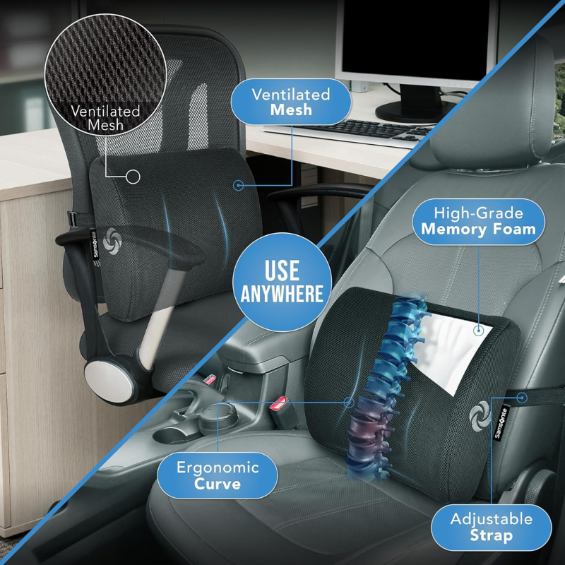 Seat Cushion Lumbar Support Pillow