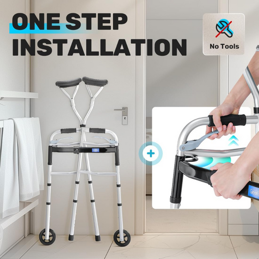 GreenChief Walkers for Seniors Foldable Standard Walker