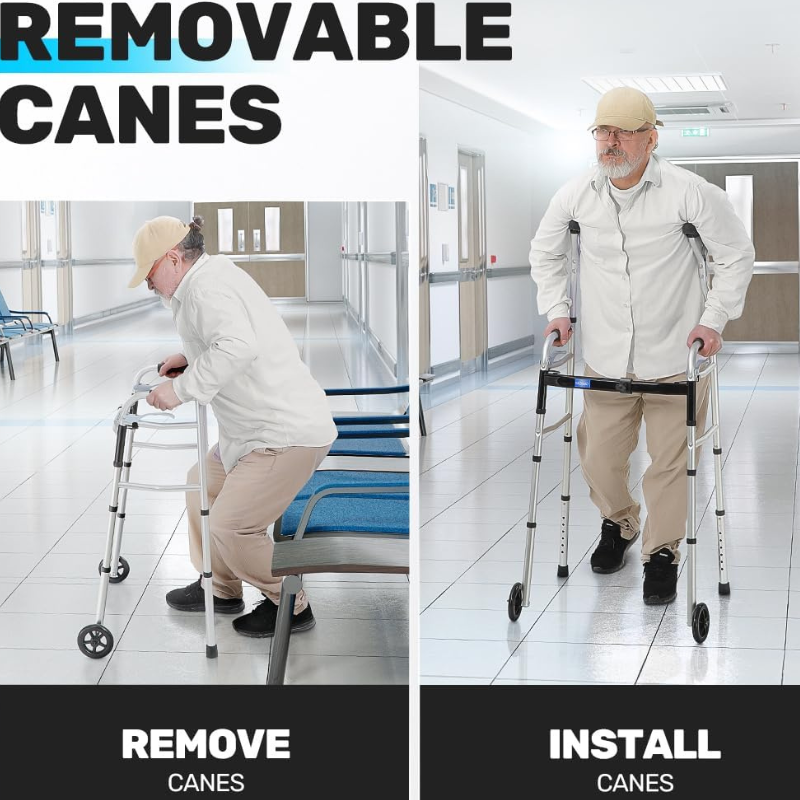 GreenChief Walkers for Seniors Foldable Standard Walker