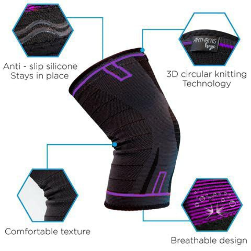 Arthritis Hope Knee Compression Sleeve for Men and Women
