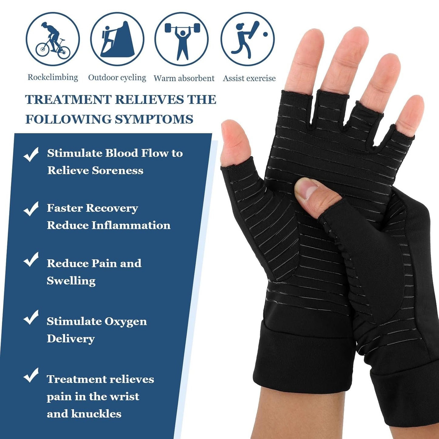 Ricbestlab Copper Arthritis Gloves